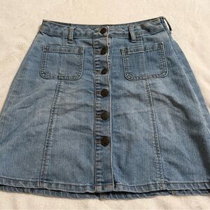 Earl Jeans Blue A-Line Skirt with Pockets